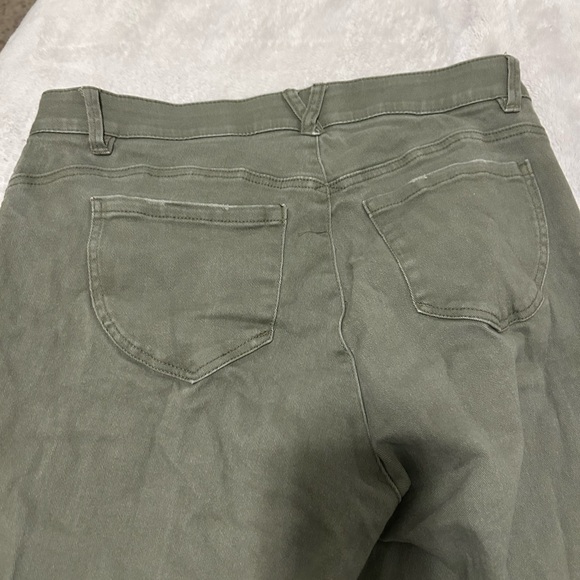 Democracy Women's Straight Leg Jeans - Olive Green - Picture 6 of 6